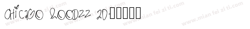Chicago HoodZZ 20字体转换